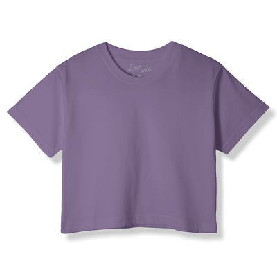 LowTee Purple Crop Top